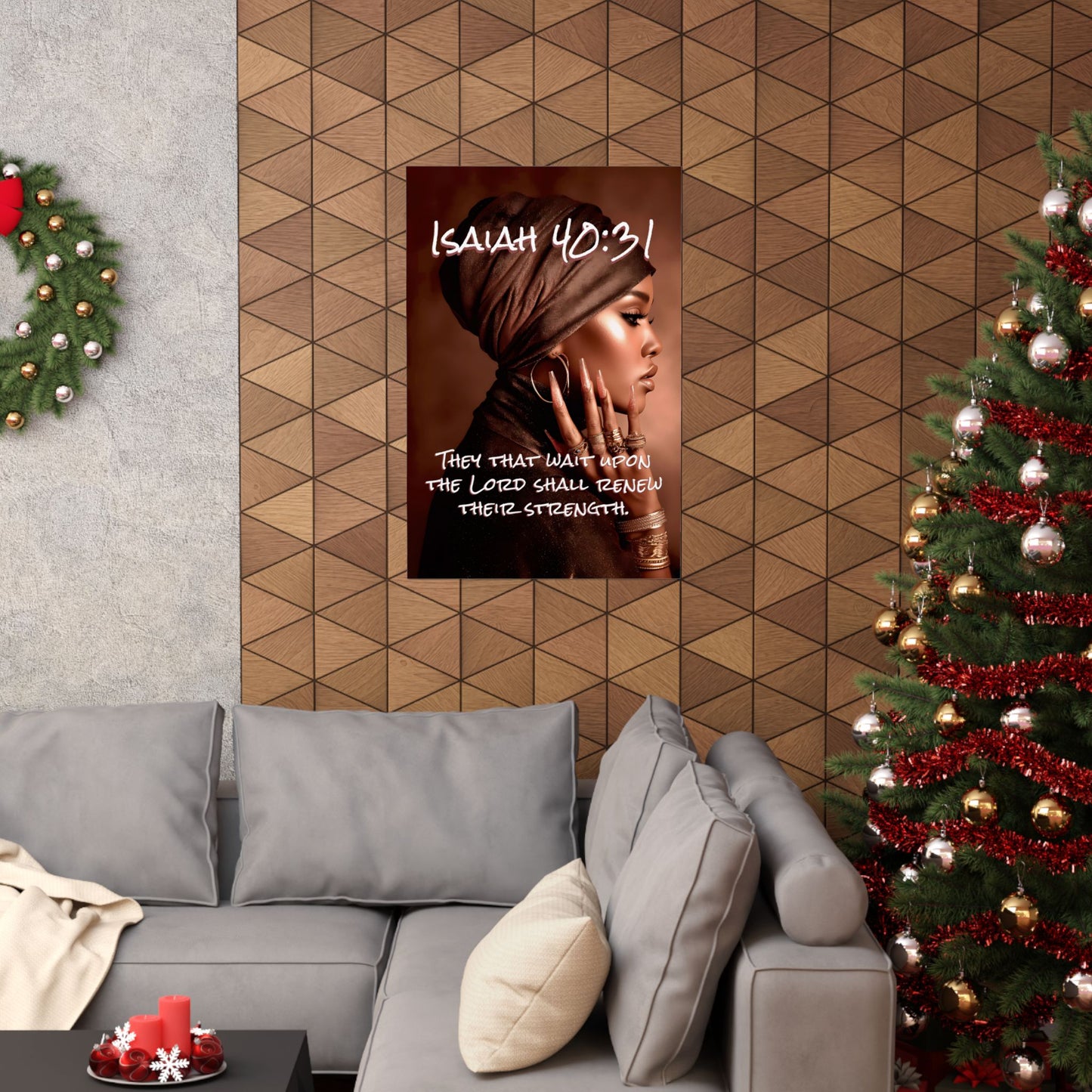 Isaiah 40:31 “They that wait upon the Lord shall renew their strength.”-Matte Vertical Poster