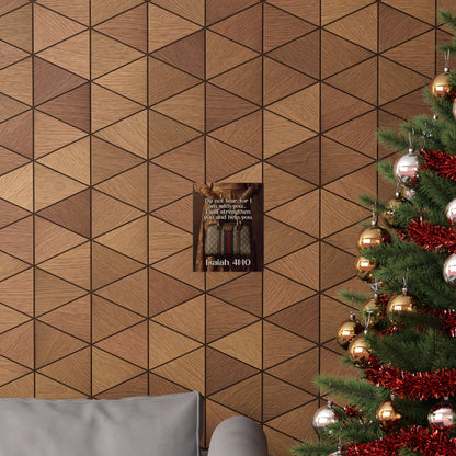 Isaiah 41:10 Christian Poster — "Do Not Fear, I Am With You" Matte Vertical Wall Art