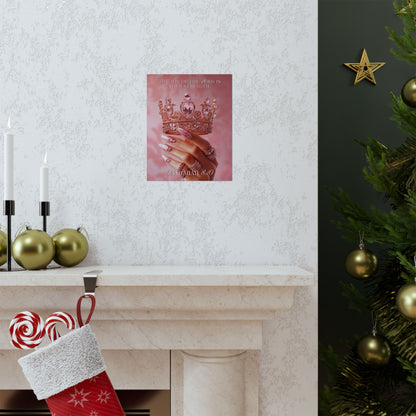 Nehemiah 8:10 Matte poster — "The Joy of the Lord is Your Strength"