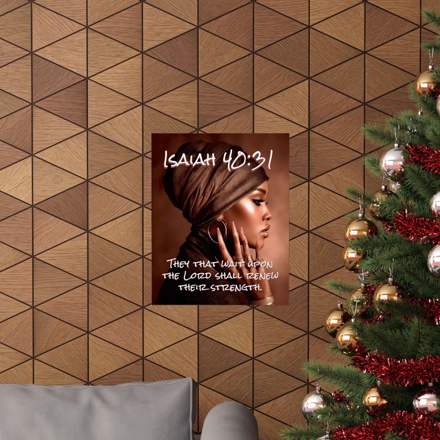 Isaiah 40:31 “They that wait upon the Lord shall renew their strength.”-Matte Vertical Poster