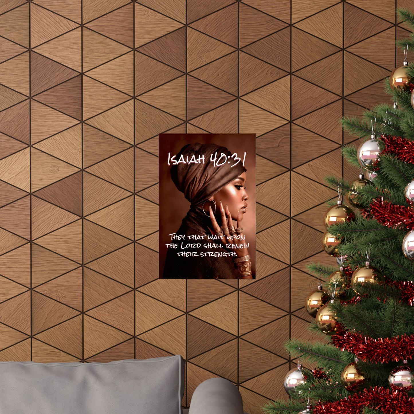 Isaiah 40:31 “They that wait upon the Lord shall renew their strength.”-Matte Vertical Poster