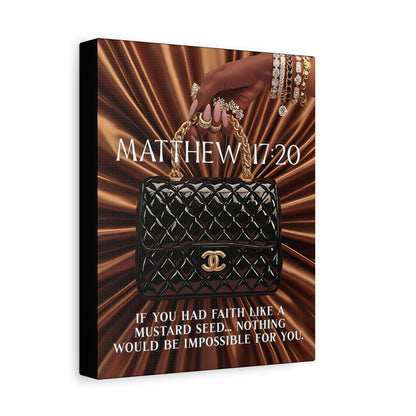 Matthew 17:20 Canvas Wall Art — Faith Like a Mustard Seed