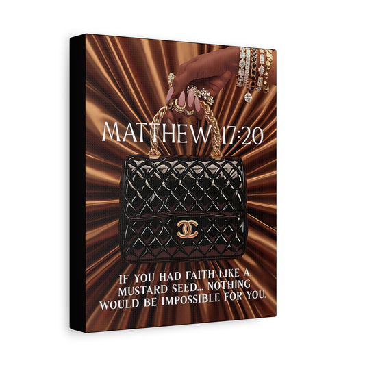 Matthew 17:20 Canvas Wall Art — Faith Like a Mustard Seed