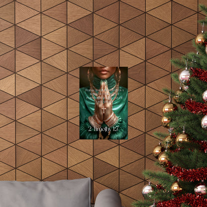 2 Timothy 1:7 - Matte Poster "For God has not given us a spirit of fear..."