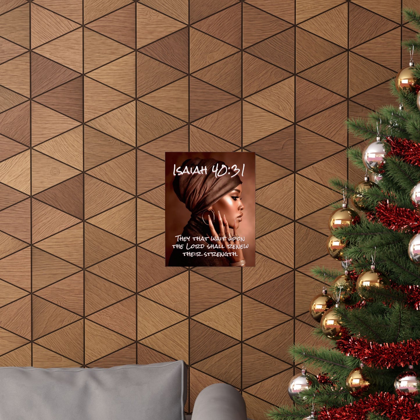 Isaiah 40:31 “They that wait upon the Lord shall renew their strength.”-Matte Vertical Poster