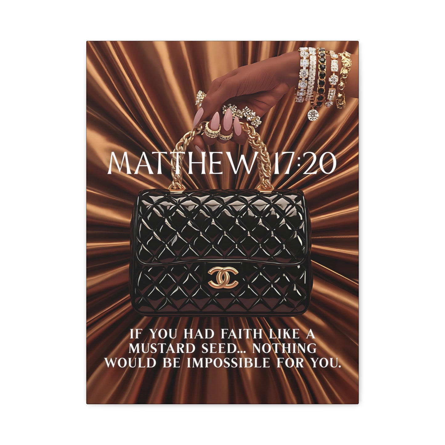 Matthew 17:20 Canvas Wall Art — Faith Like a Mustard Seed